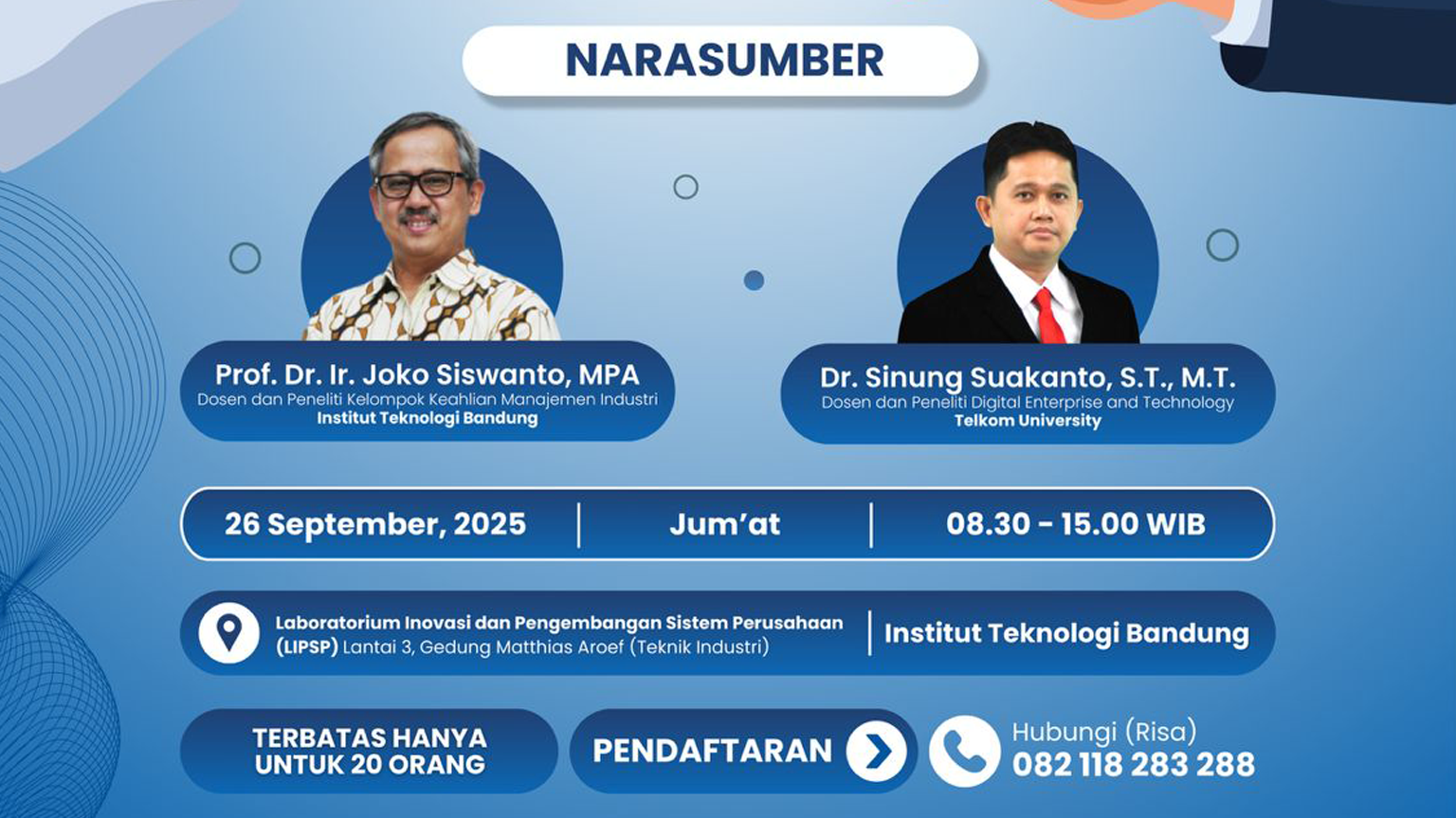 Workshop Penelitian dan Pengembangan Human Capital Management System dengan Memanfaatkan Artificial Intelligence